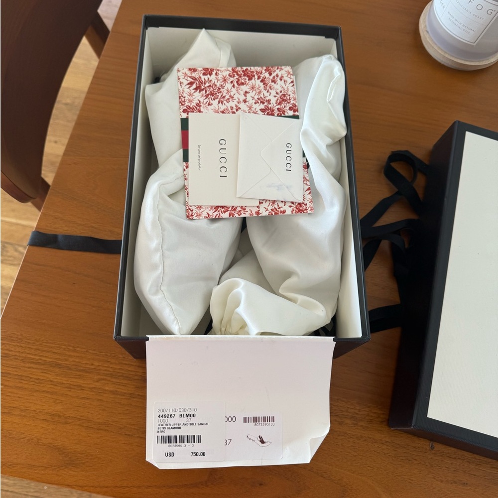 Gucci Black Floral Loafers with Box - Picture 5 of 8